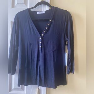 Bailey 44 navy button top